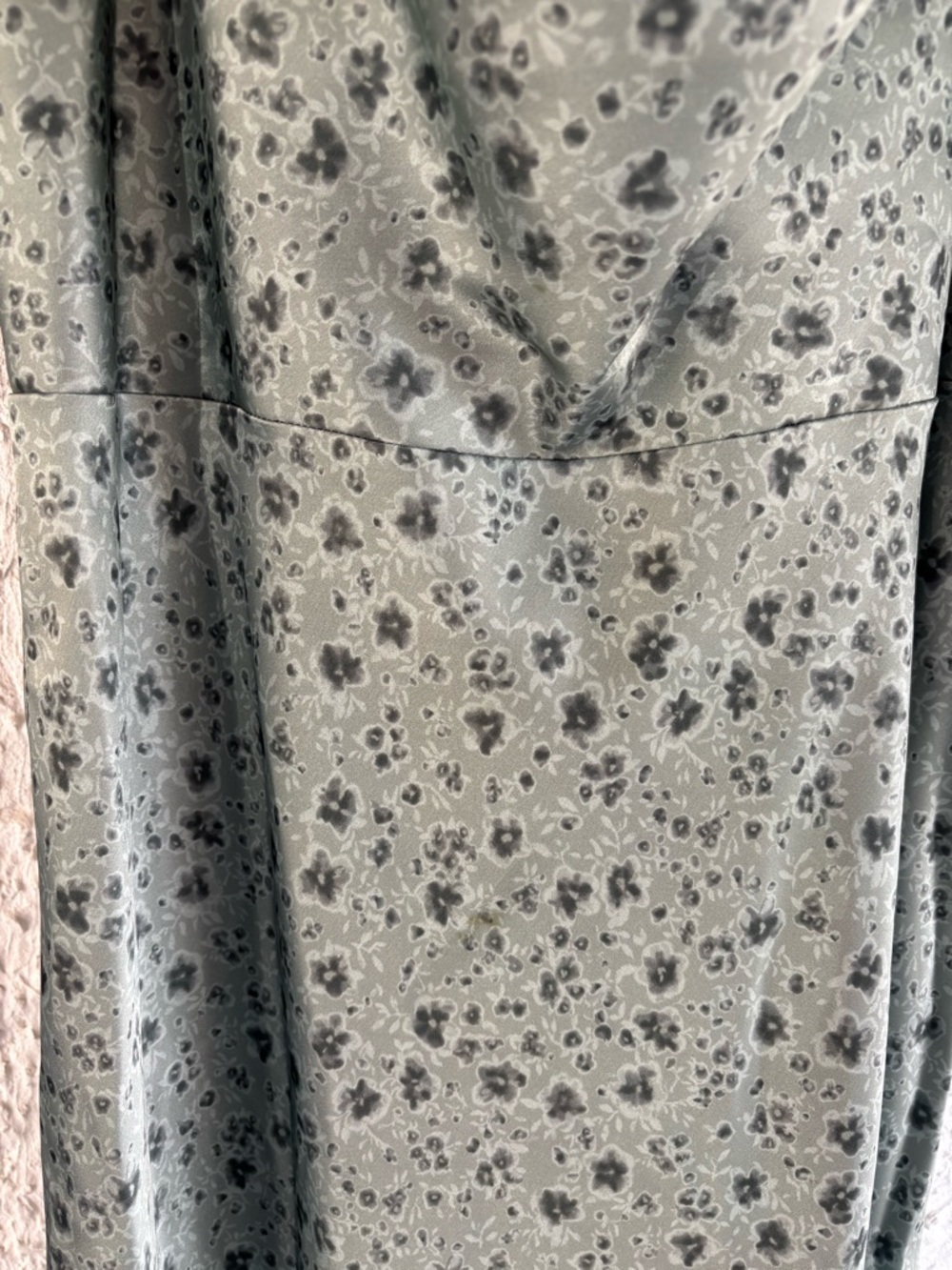 Sage Green Floral Cowl Neck Slip Dress - Picture 4 of 14